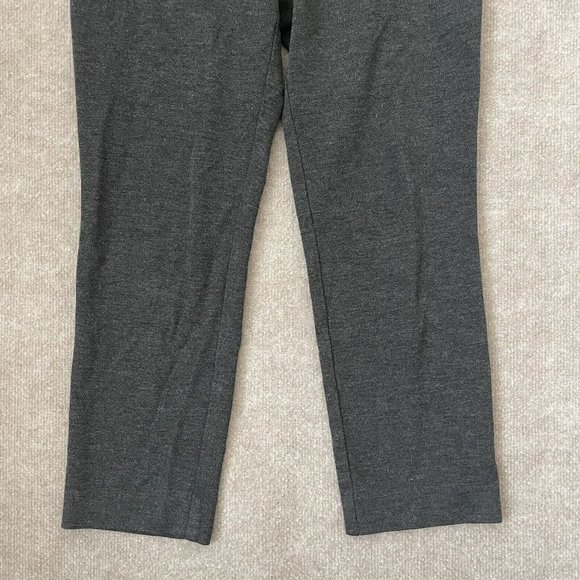 J. Jill Ponte Slim Leg Pants Womens Small Grey Stretch Pockets Casual 26” Inseam - Picture 3 of 11
